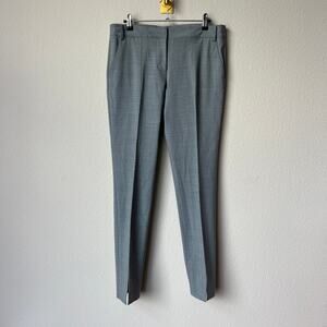 Tibi Gray Heather Tailored Leg Slit Trousers Size 6